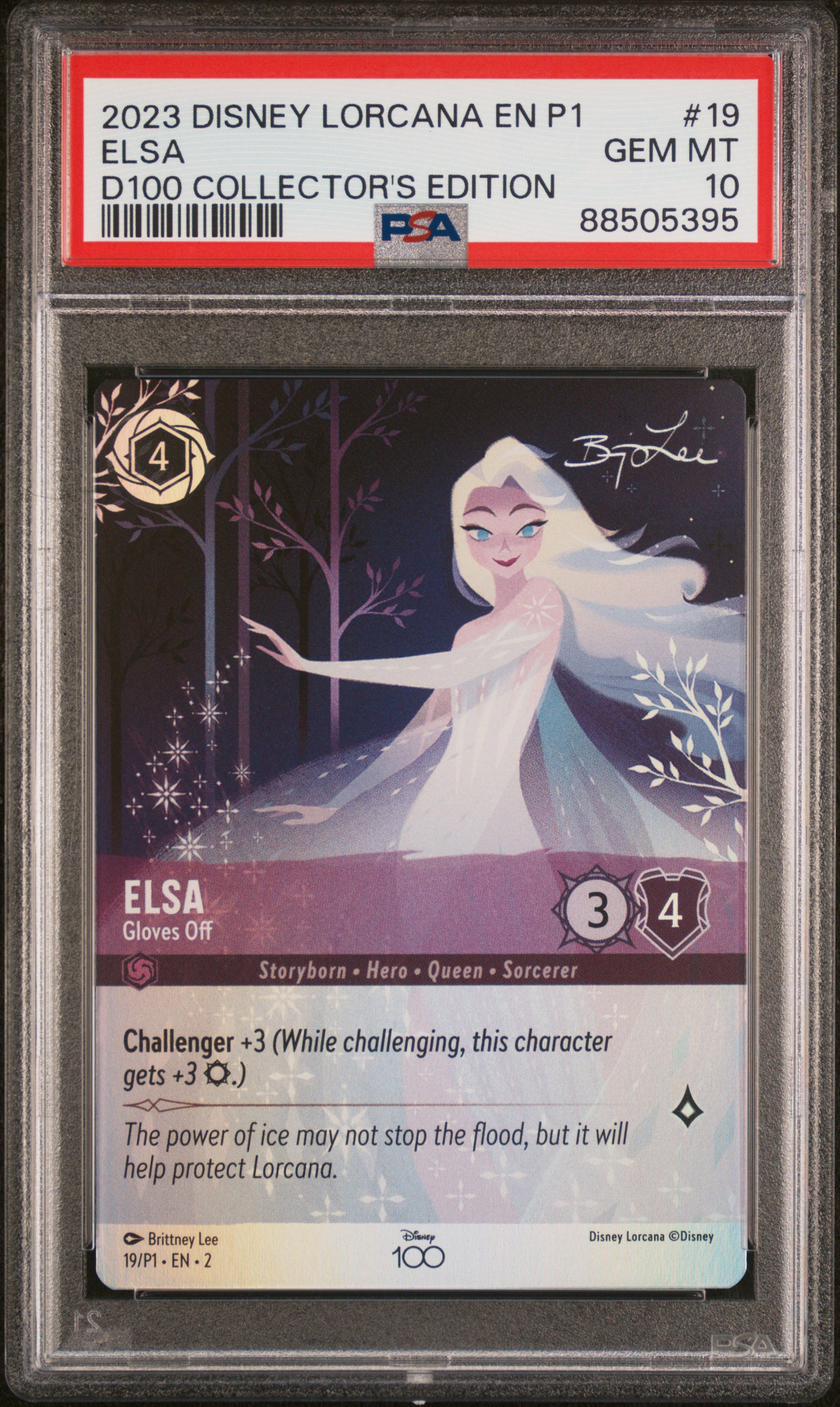 2023 #19 Elsa - Gloves Off PSA 10 Disney Lorcana EN P1-Promo