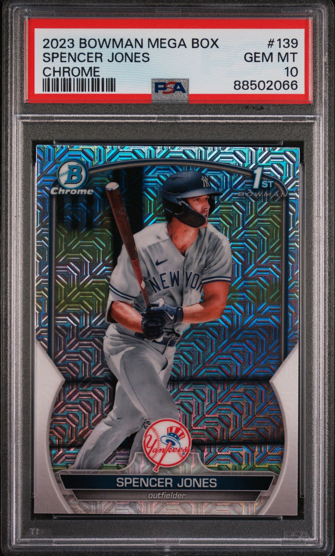 2023 Bowman BOWMAN MEGA BOX CHROME #139 Spencer Jones front