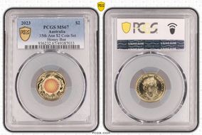 2023 $2 35th Ann $2 Coin Set Colorized Honey Bee MS67