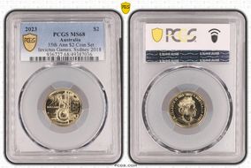 2023 $2 35th Ann $2 Coin Set Invictus Games, Sydney 2018 MS68