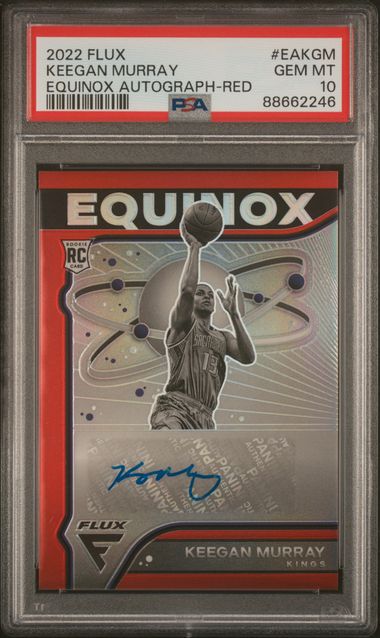 2022-23 Panini Flux Equinox Autographs Red #EA-KGM Keegan Murray 