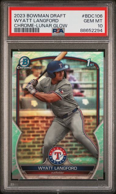 2023 Bowman Bowman Draft Chrome #BDC106 Wyatt Langford front