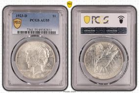 1923-D $1 AU55