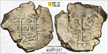 1742-P C 8 R Calico-1583 AU58