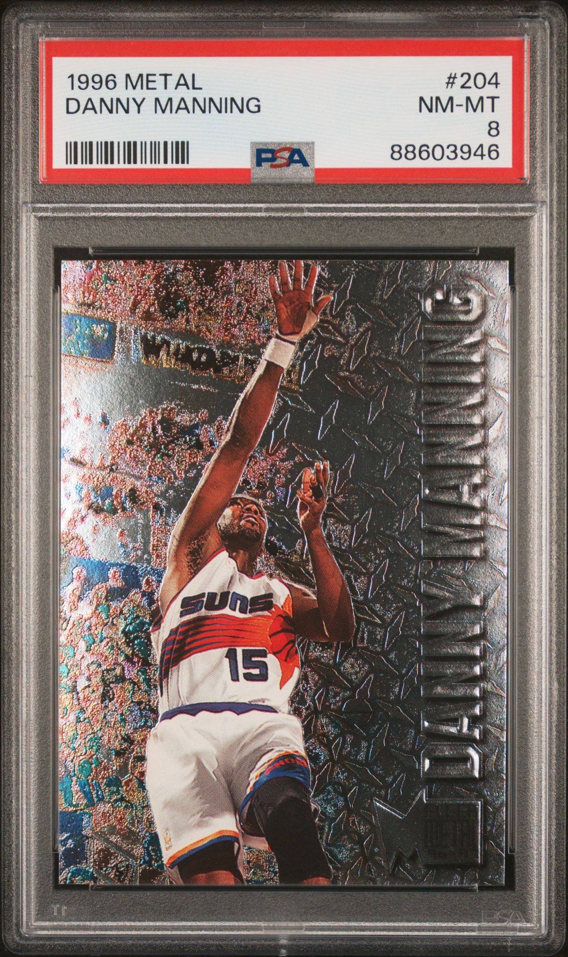1996 METAL #204 Danny Manning front