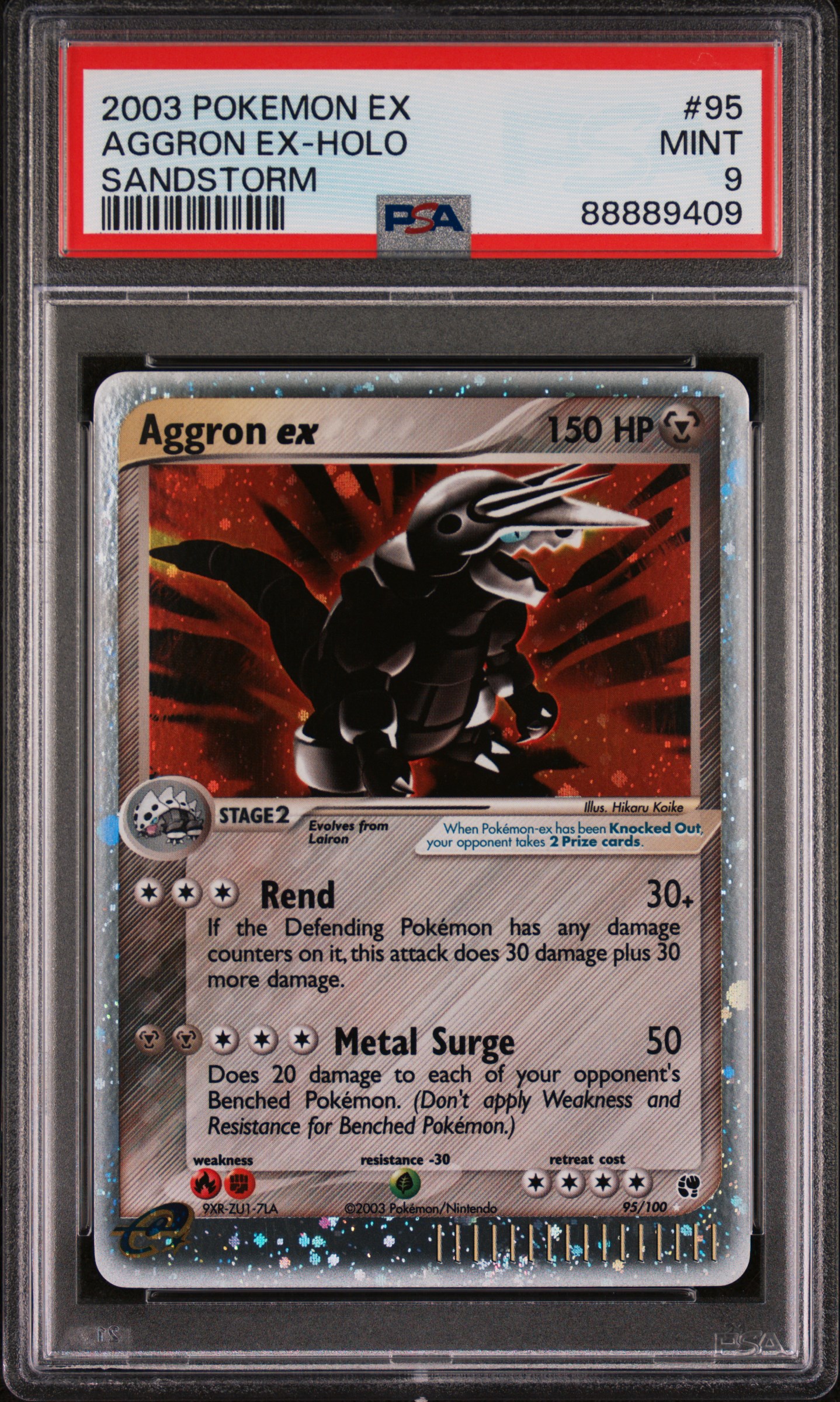 Aggron ex 2003 EX: Sandstorm #095/100 Holo Price Guide - Sports Card  Investor