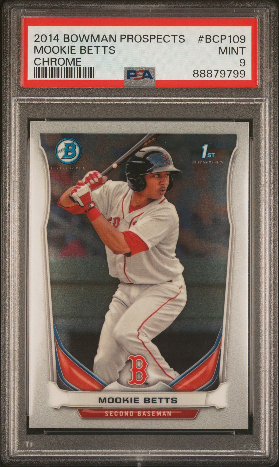 2014 Bowman BOWMAN PROSPECTS CHROME #BCP109 Mookie Betts front