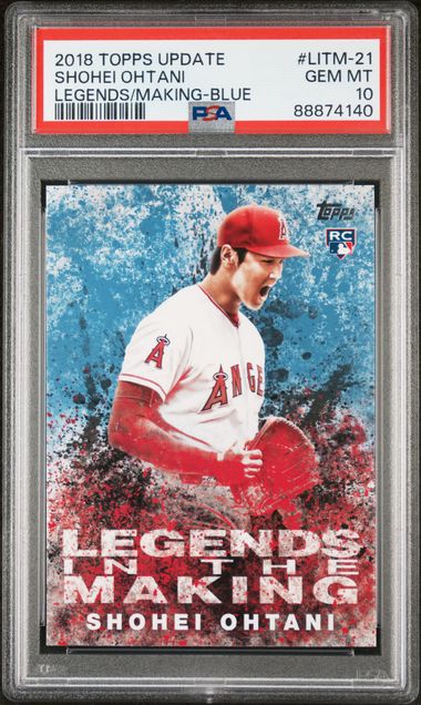 2018 Topps LEGENDS/MAKING-BLUE #LITM-21 Shohei Ohtani front