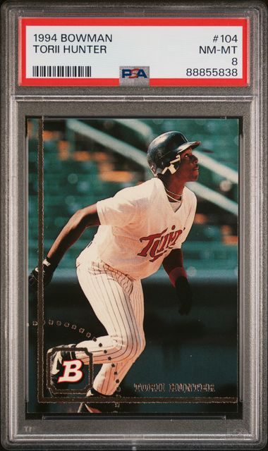 1994 Bowman #104 Hunter front