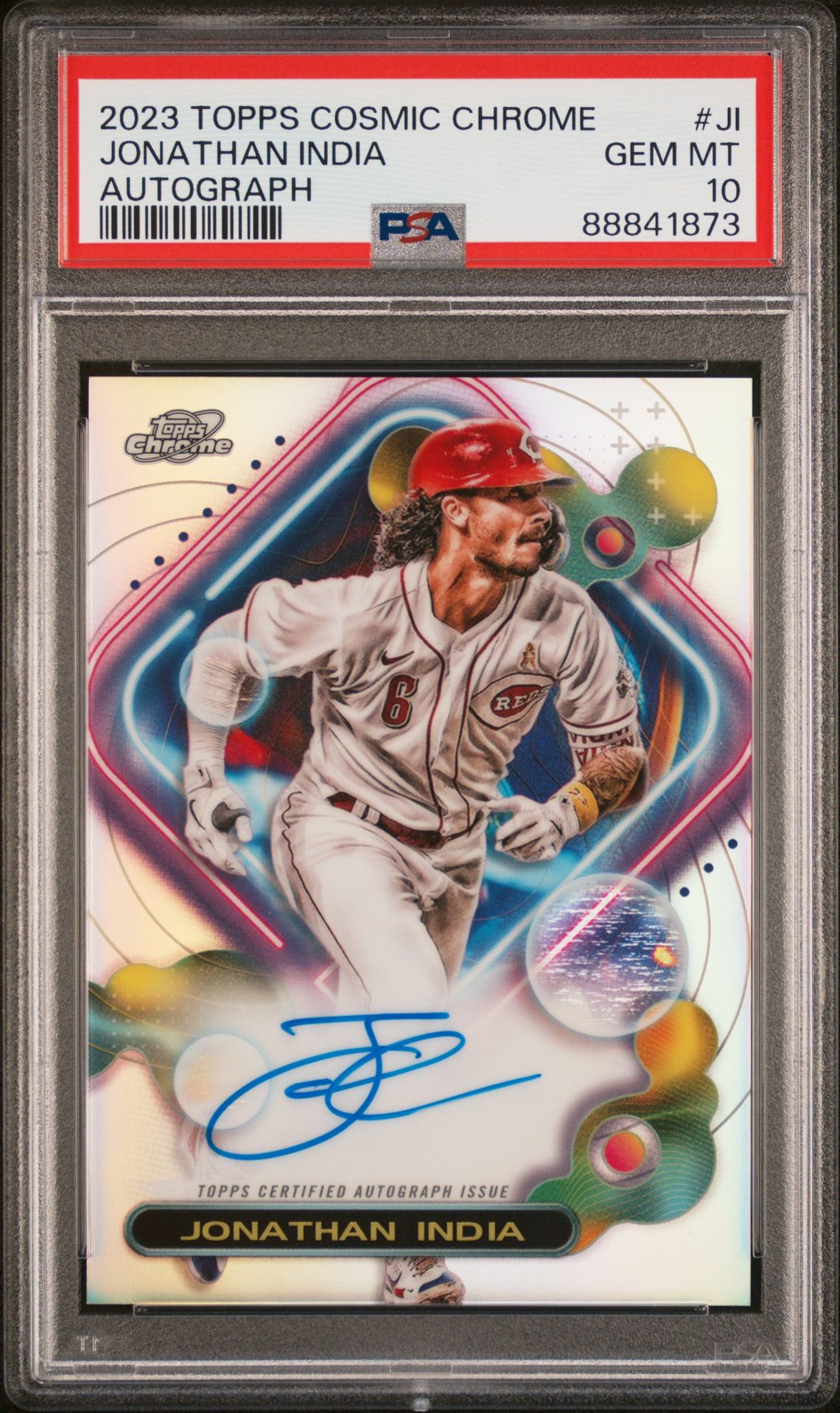 2023 Topps TOPPS COSMIC CHROME COSMIC CHROME AUTOGRAPH #JI Jonathan India front