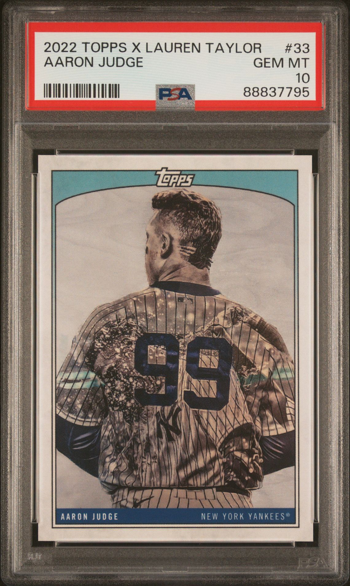 2022 Topps TOPPS X LAUREN TAYLOR #33 Aaron Judge front