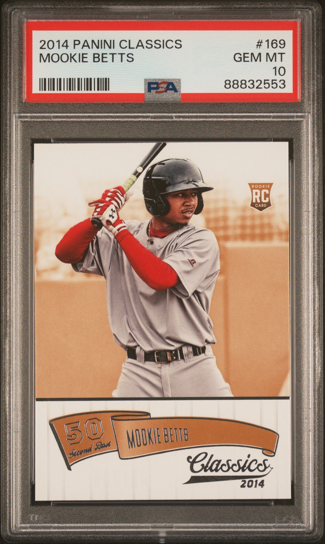 2014 Panini PANINI CLASSICS Red #169 Mookie Betts front