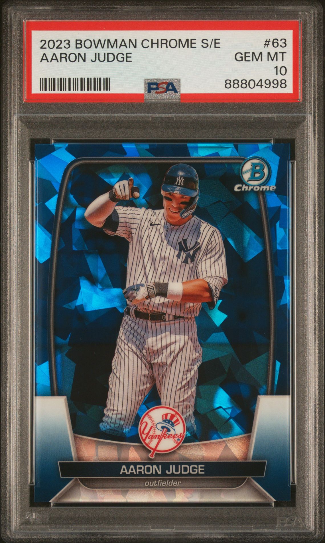 2023 Bowman BOWMAN CHROME SAPPHIRE EDITION #63 Aaron Judge front