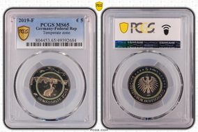 2019-F € 5 Temperate zone MS65