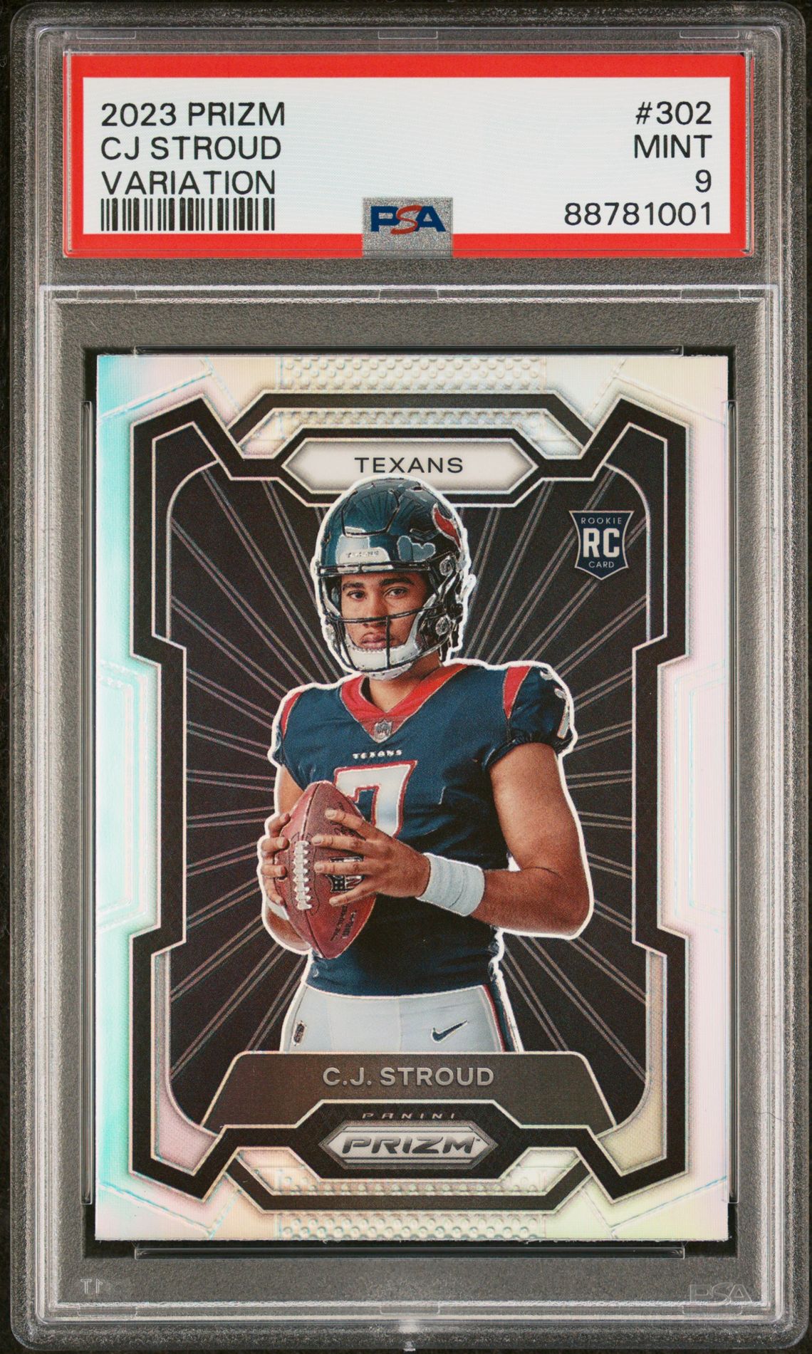 2023 Panini Prizm Cj Stroud #302 (Variation) Mint 9 front