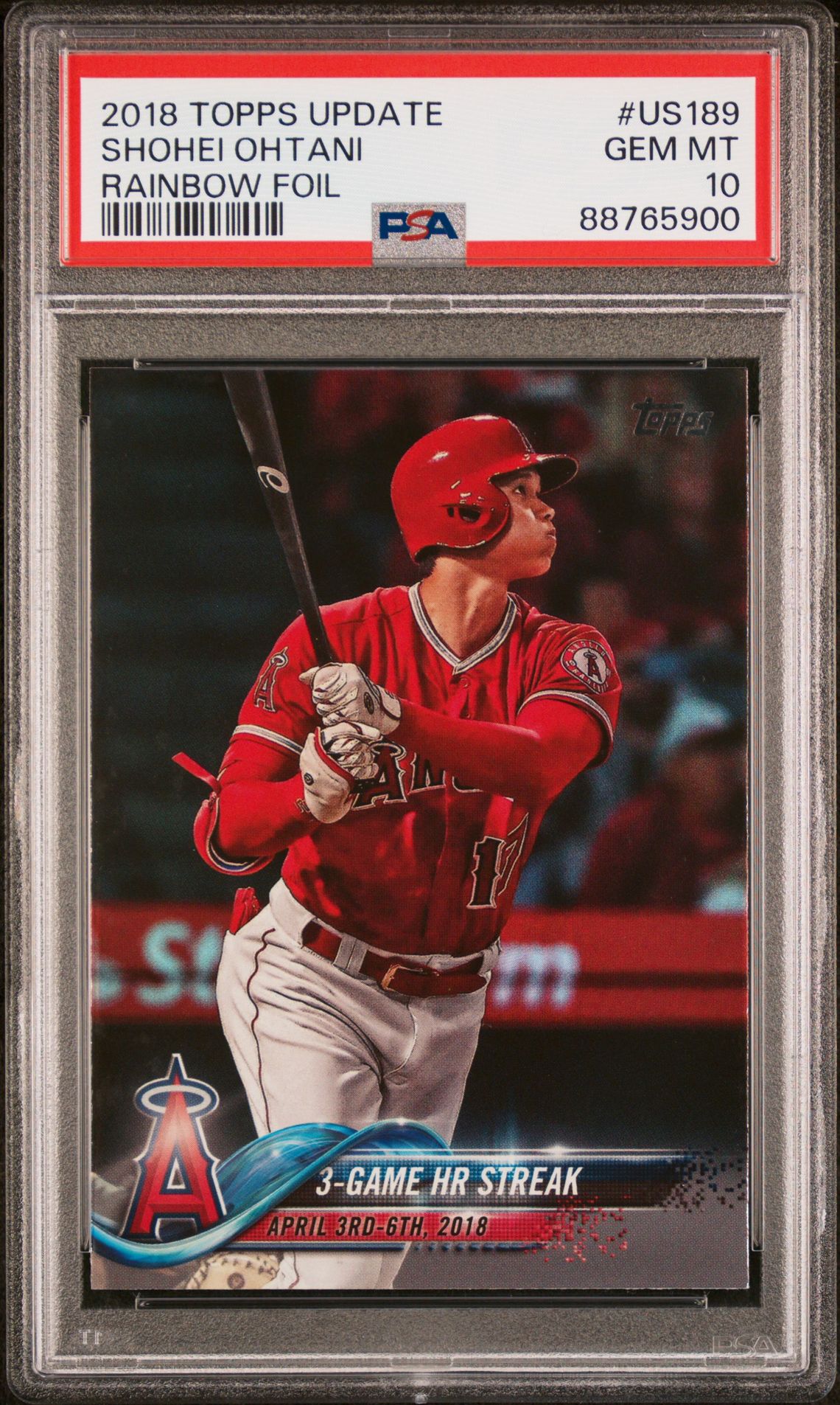 2018 Topps TOPPS UPDATE Foil #US189 Shohei Ohtani front