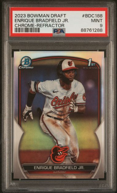 2023 Bowman Bowman Draft Refractor #BDC-188 Enrique Bradfield front