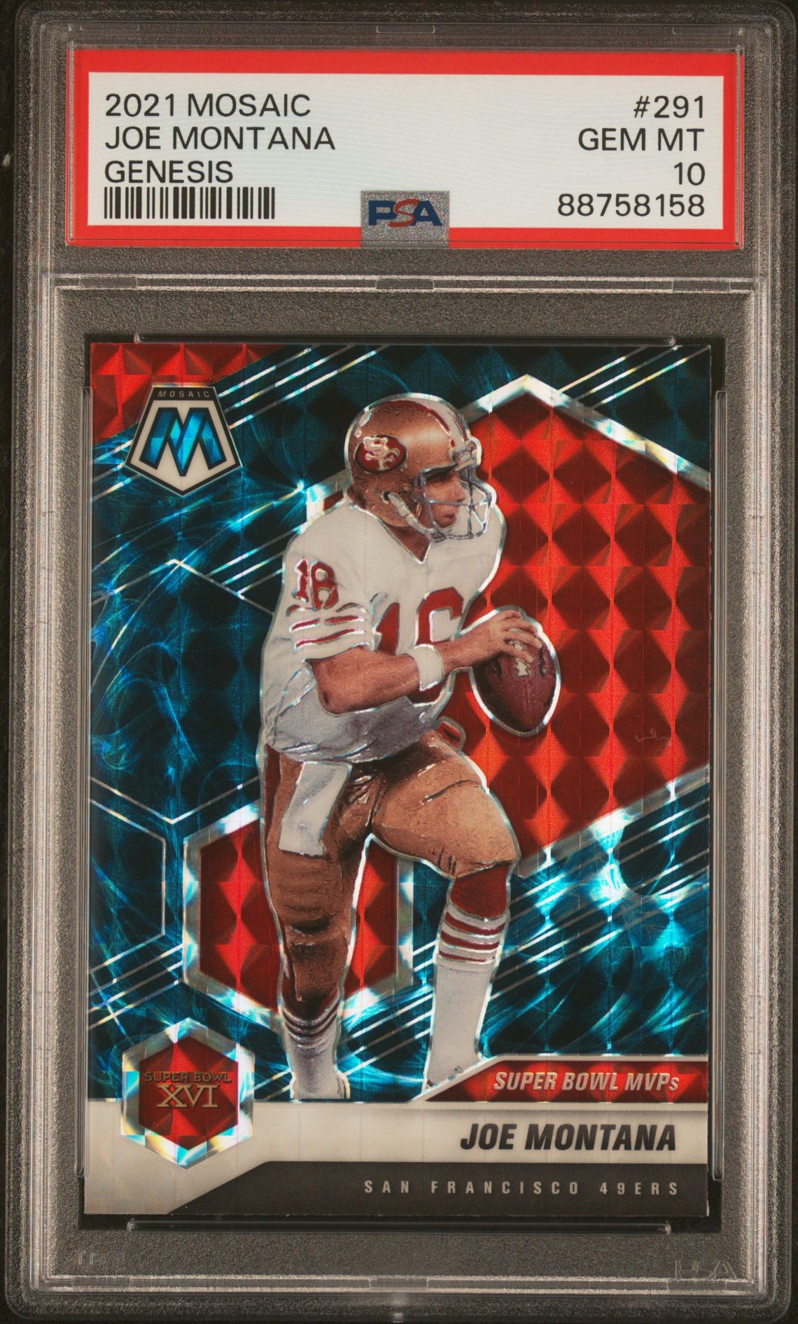 2021 Panini PANINI MOSAIC GENESIS #291 Joe Montana front