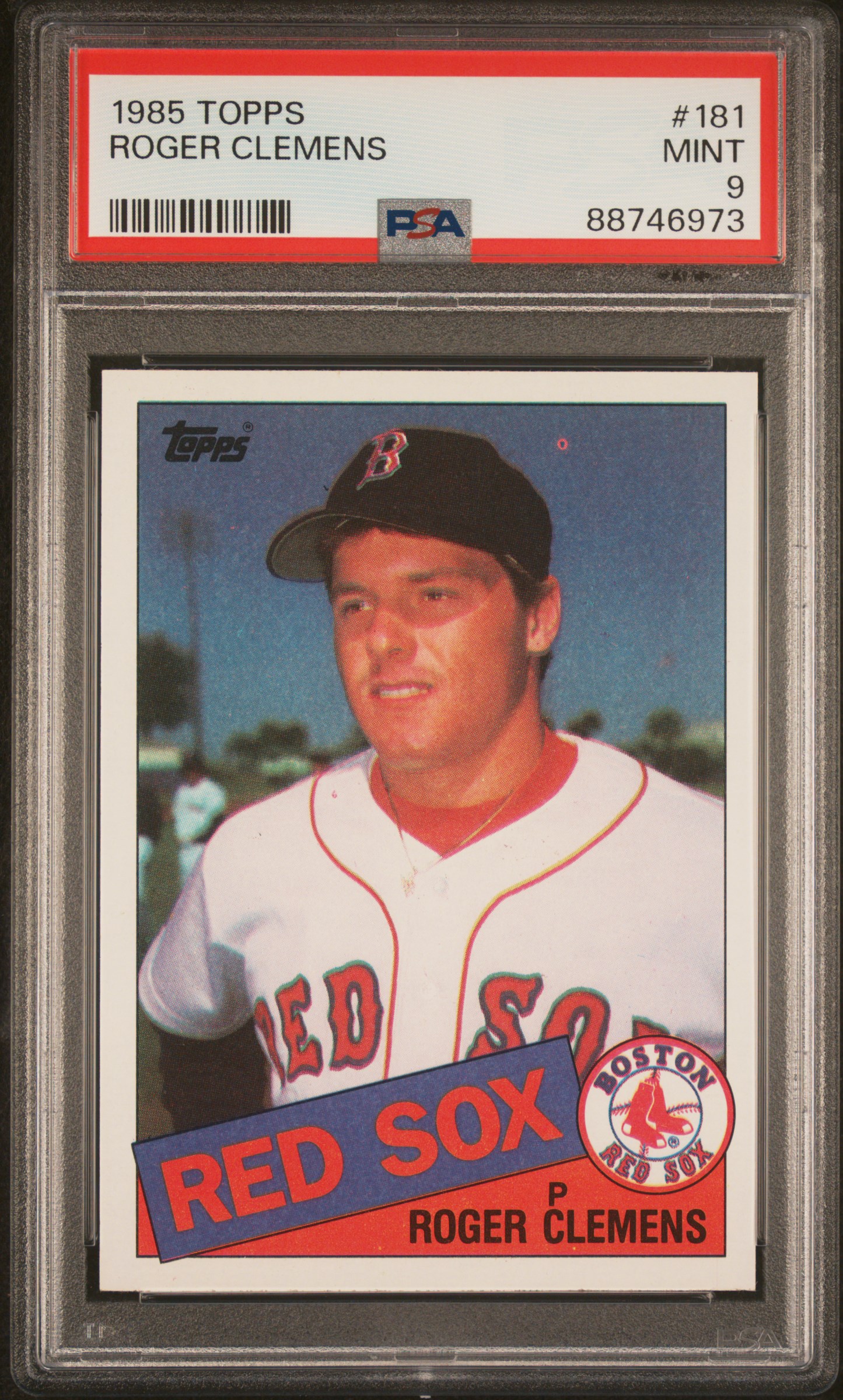 1985 Topps #181 Roger Clemens Rookie Card – PSA MINT 9