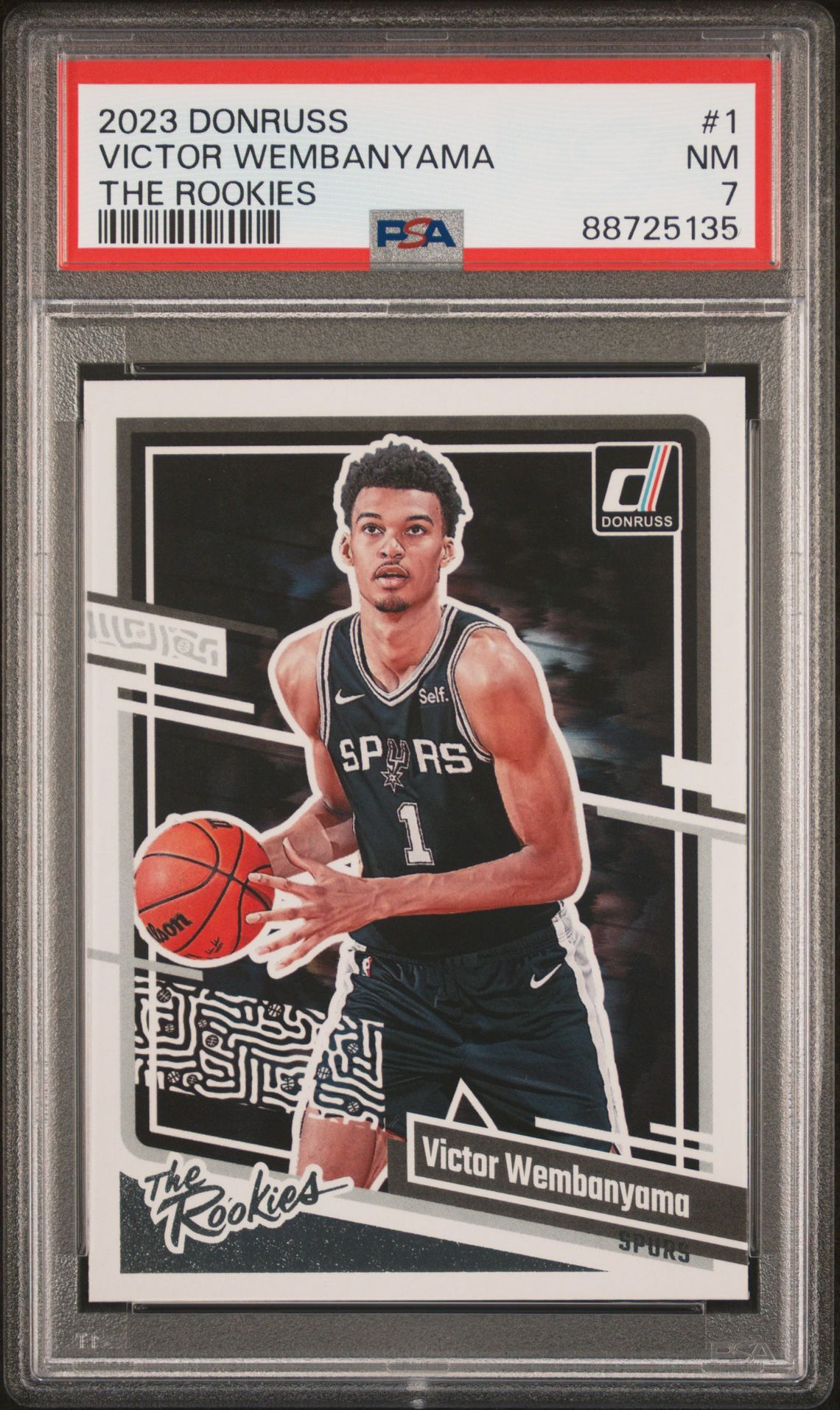 2023 Panini Donruss The Rookies Victor Wembanyama #1 Nm 7 front