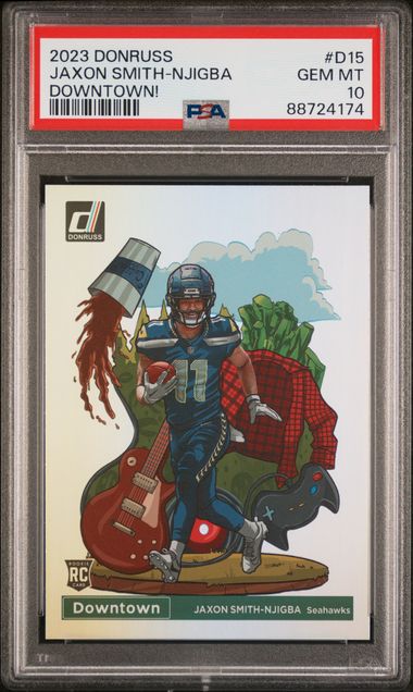 2023 Panini Donruss Downtown! Jaxon Smith-Njigba #D15 Gem Mt 10 front