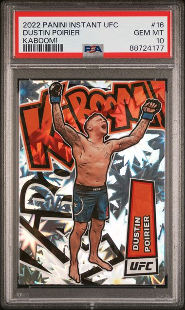 2022 Panini Instant Ufc Kaboom! Dustin Poirier #16 (Kaboom!) Gem Mt 10 front