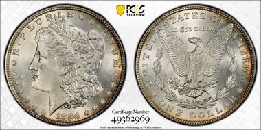 1884 $1 MS64+