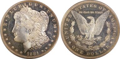 1881 $1 PR64CAM