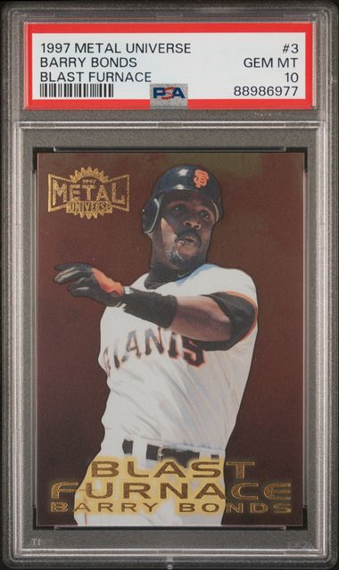 1997 Metal Metal Universe Blast Furnace BLAST FURNACE #3 Barry Bonds front