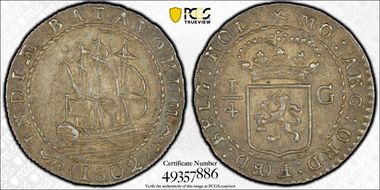 1802 1/4 G KM-81  Ag MS63