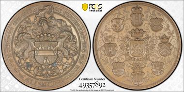 1896 Medal Mayor J.W.M. Schorer Ae SP64