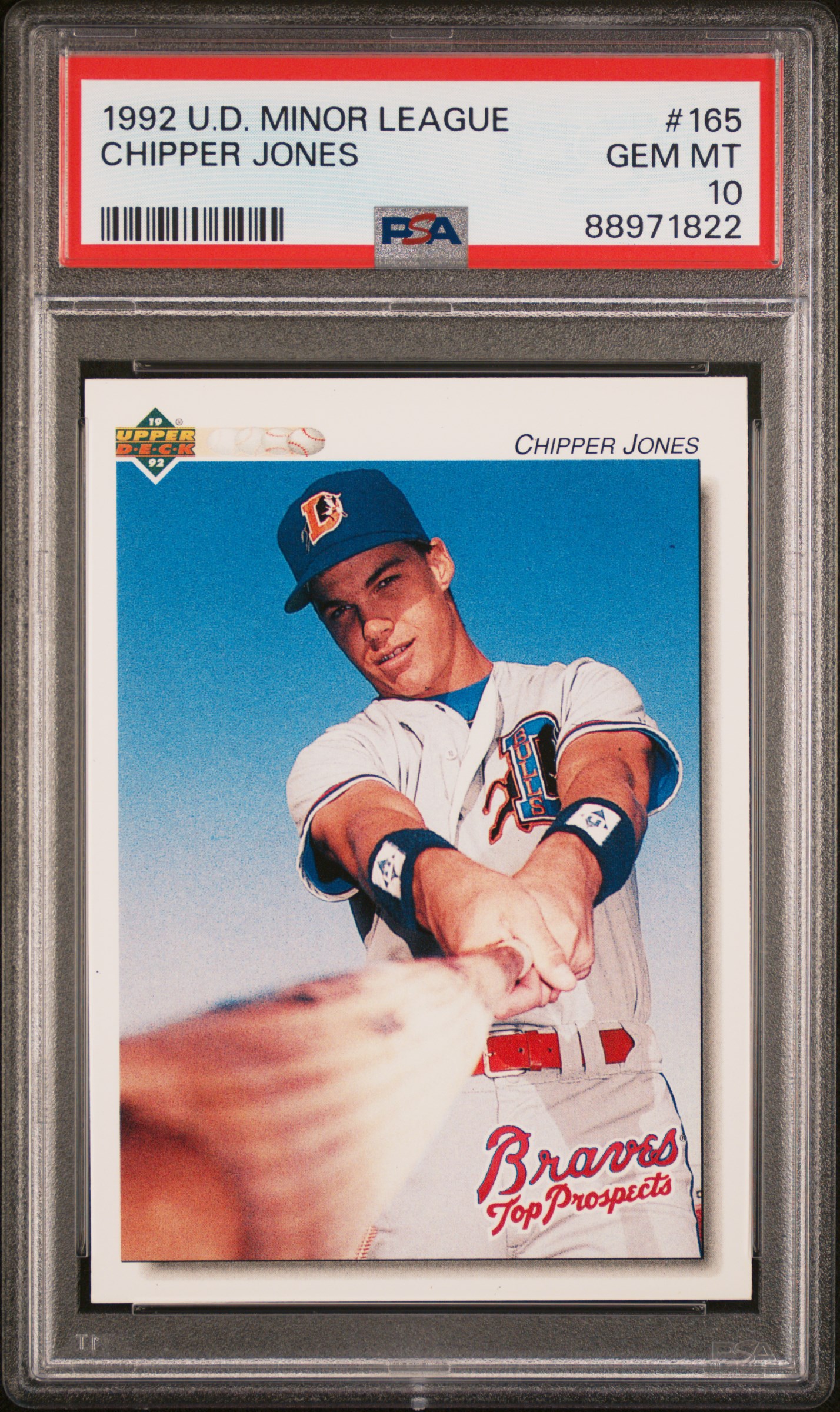 1992 Upper Deck Minor League #165 Chipper Jones – PSA GEM MT 10