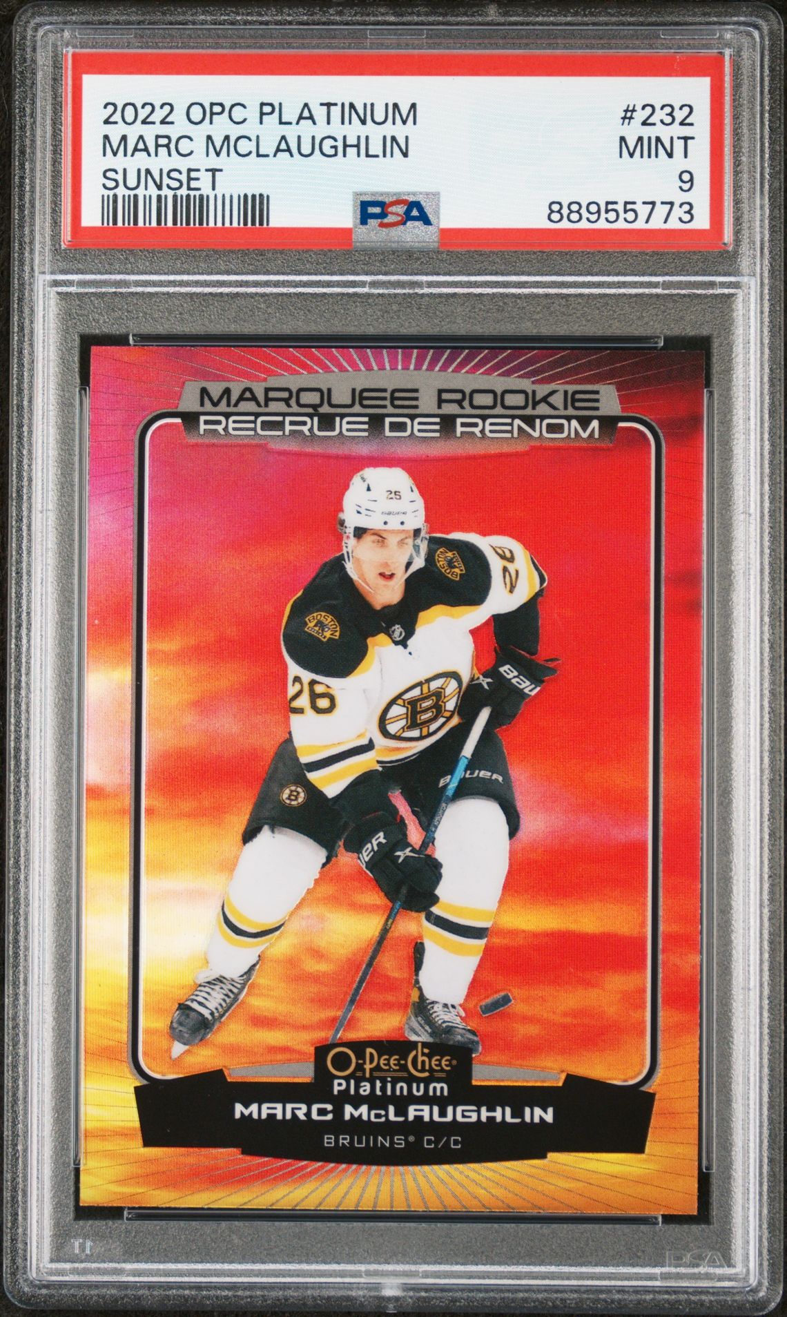 2022 Upper Deck O-PEE-CHEE PLATINUM SUNSET #232 Marc Mclaughlin front