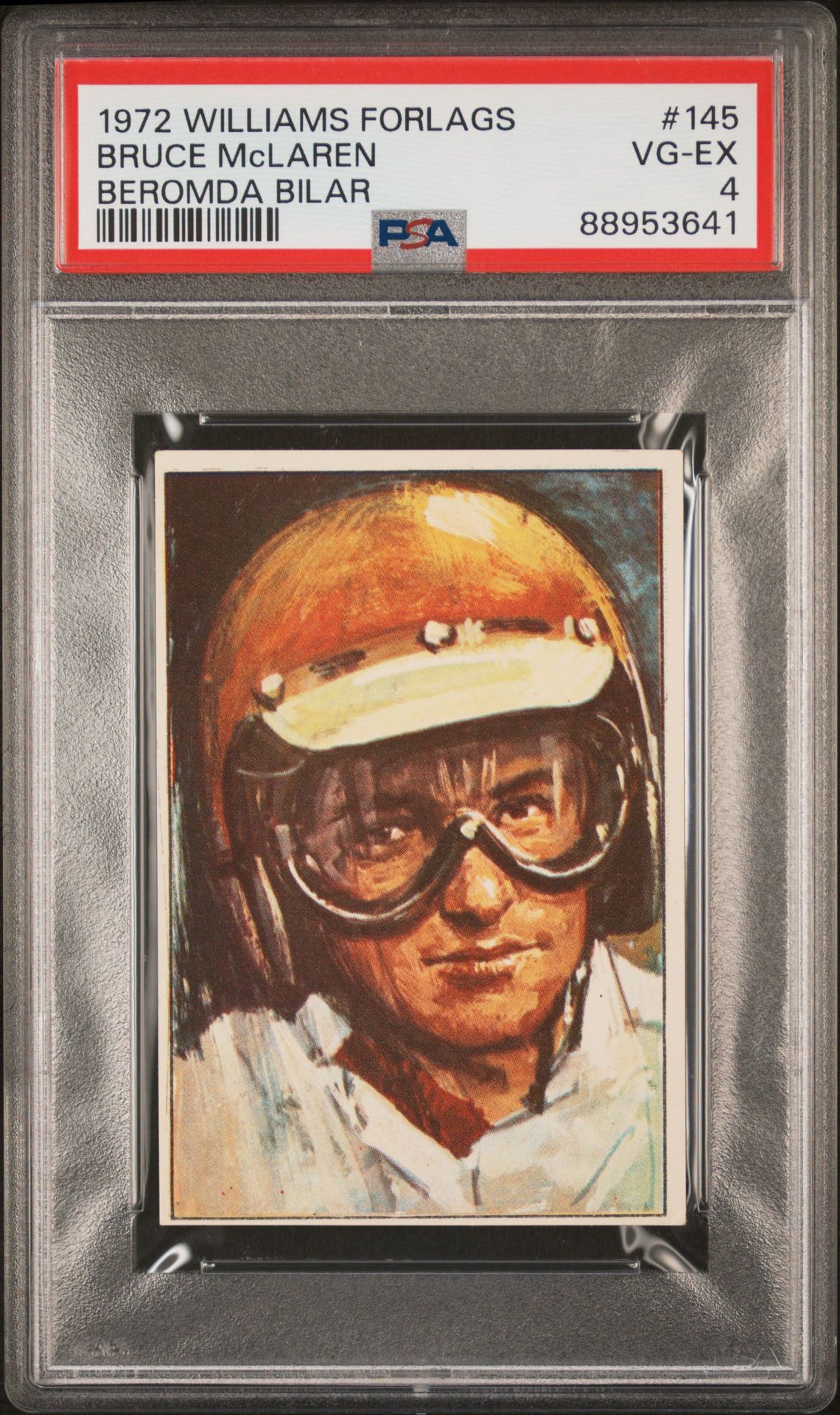 1972 Williams Forlags Beromda Bilar #145 Bruce Mclaren front