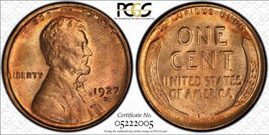 1927-D 1C MS65+ RD