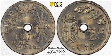 1937 25C KM-753 MS66