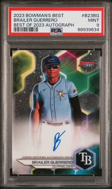 2023 Bowman BOWMAN'S BEST BEST OF 2023 AUTOGRAPHS #B23BG Brailer Guerrero front
