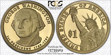 2007-S $1 George Washington PR70DCAM