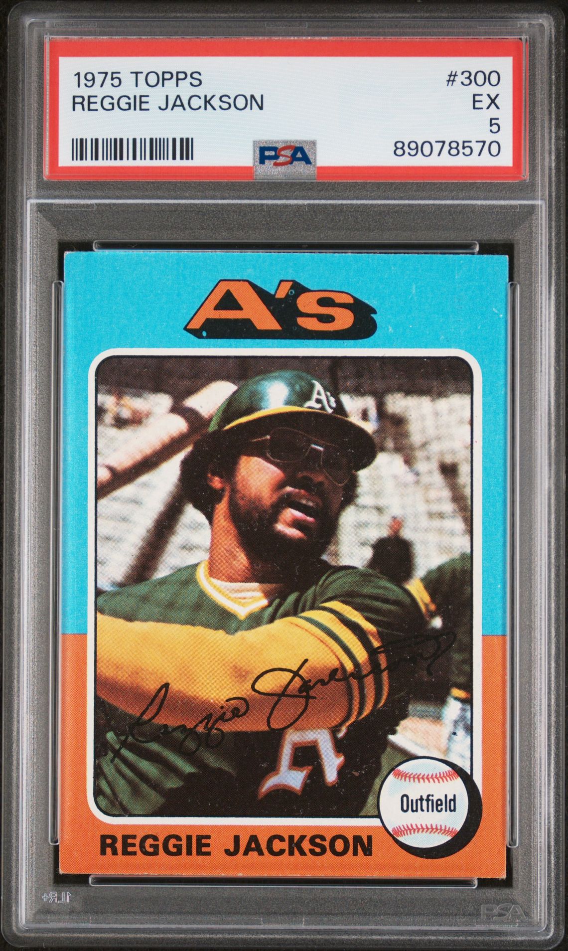 1975 Topps TOPPS #300 Reggie Jackson front