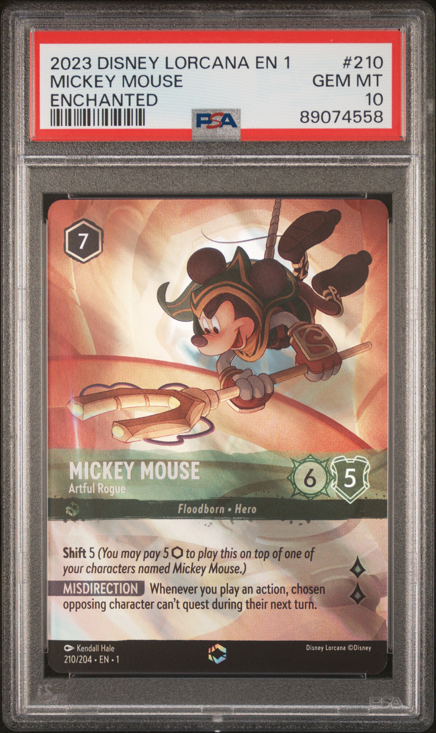 Image of Disney Lorcana The First Chapter Mickey Mouse #210 PSA 10