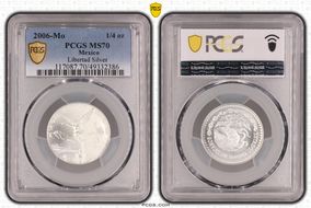 2006-Mo 1/4 oz Libertad Ag MS70