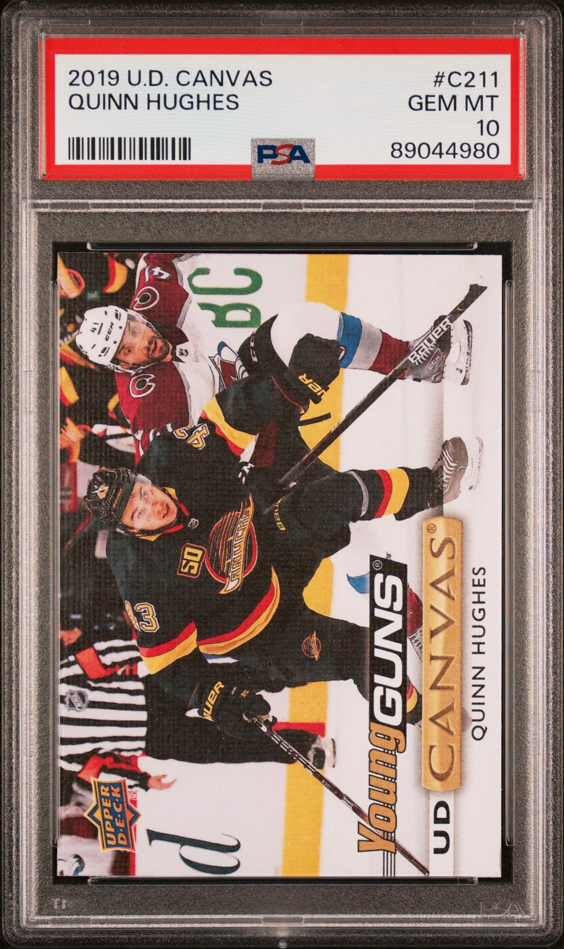 2019 Upper Deck UPPER DECK CANVAS #C211 Quinn Hughes front
