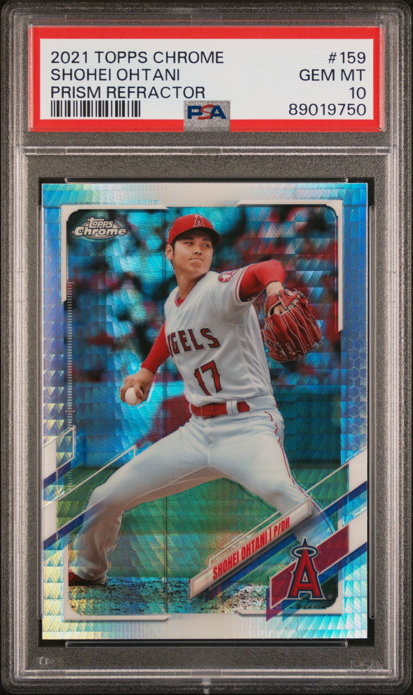 Shohei Ohtani 2021 Topps Chrome #159 Prism Refractor Price Guide 