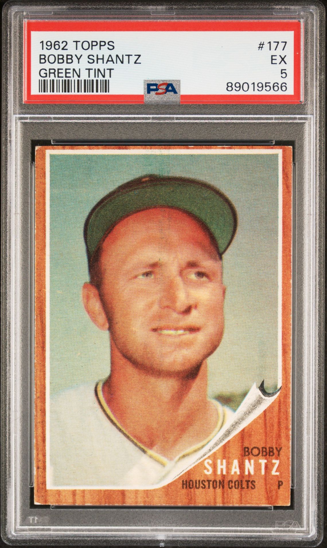 1962 Topps TOPPS GREEN TINT #177 Bobby Shantz front