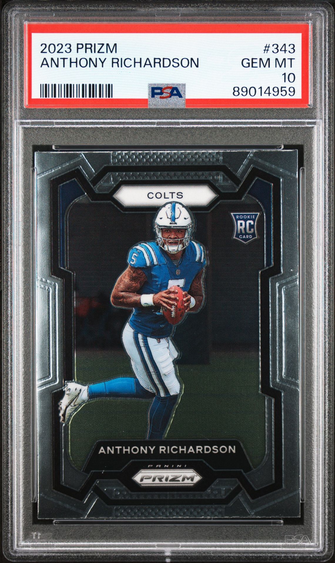 2023 Panini PANINI PRIZM GREEN PRIZM #343 Anthony Richardson front