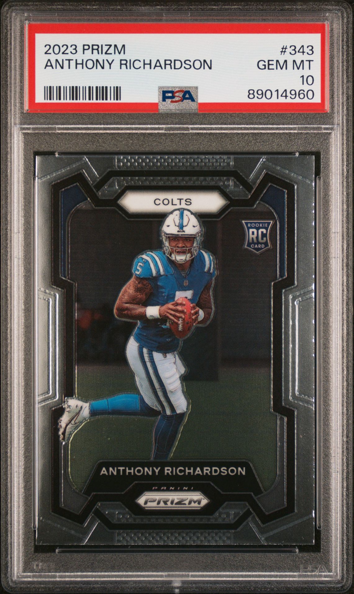 2023 Panini PANINI PRIZM SILVER PRIZM #343 Anthony Richardson front