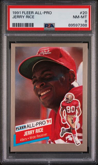 1991 Fleer #20 Jerry Rice front