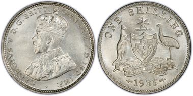 1935(m) Shil KM-26  Ag MS64