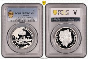 2011 $2 H.M.A.S. Hobart II PR70DCAM