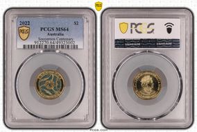2022 $2 Socceroos Centenary MS64